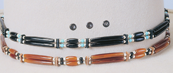 Beads on Suede