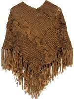 Cableknit Poncho
