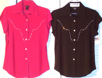 Rhinestone embellished western shirt