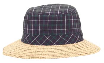 Kids raffia brim