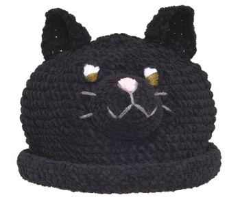Lucky Black kitty cap