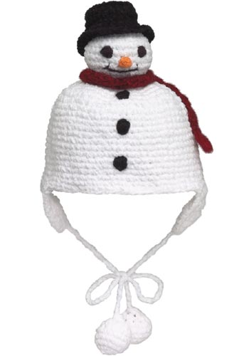 Chenille Snowman Hat