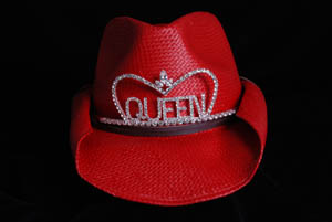 Texas Tiara in Red w/Queen