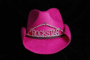 Texas Tiara in Pink w/Rockstar