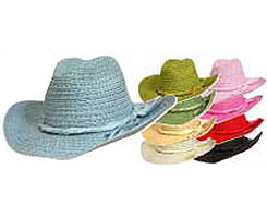 Cowboy with thick straw band