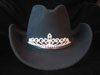 Texas Tiara in Black w/Silver Band