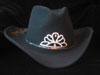 Texas Tiara in Black w/Band