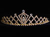 Diamond Pattern Golden Tiara