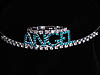 Angel Tiara<br>Turquoise rhinestones