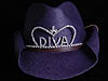 Texas Tiara in Purple w/Diva